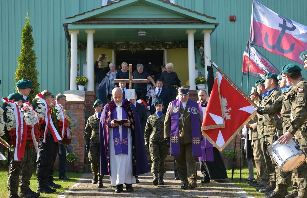 Uroczystości pogrzebowe Napoleona Ciukszy ps. „Waligóra” – Powiewiórka (Litwa), 14 września 2024. Fot. dr Agnieszka Wojtkowska (IPN)