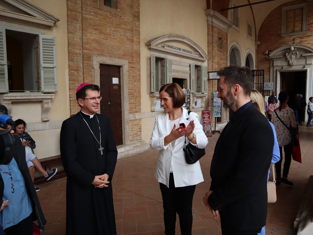 Odsłonięcie wystawy IPN „Szlaki Nadziei. Odyseja Wolności” – Loreto (Włochy), 15 września 2024. Fot. Marco Vittorio Radici