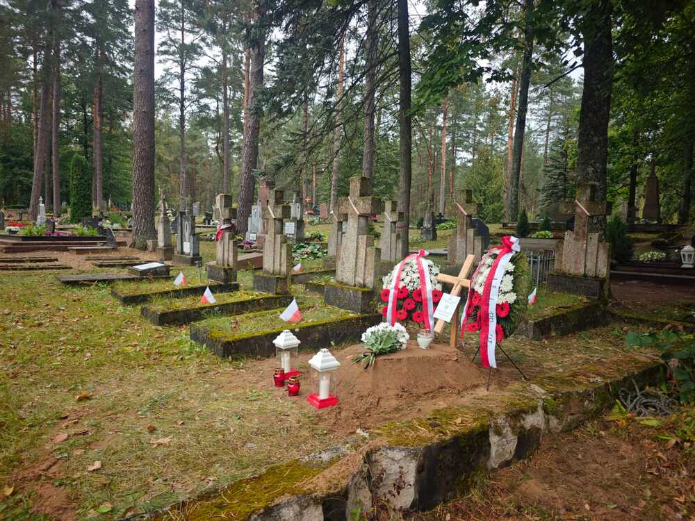 Uroczystości pogrzebowe żołnierza Wojska Polskiego – Litwa, 13 września 2024. Fot. dr Agnieszka Wojtkowska i Marek Nadolski (IPN)