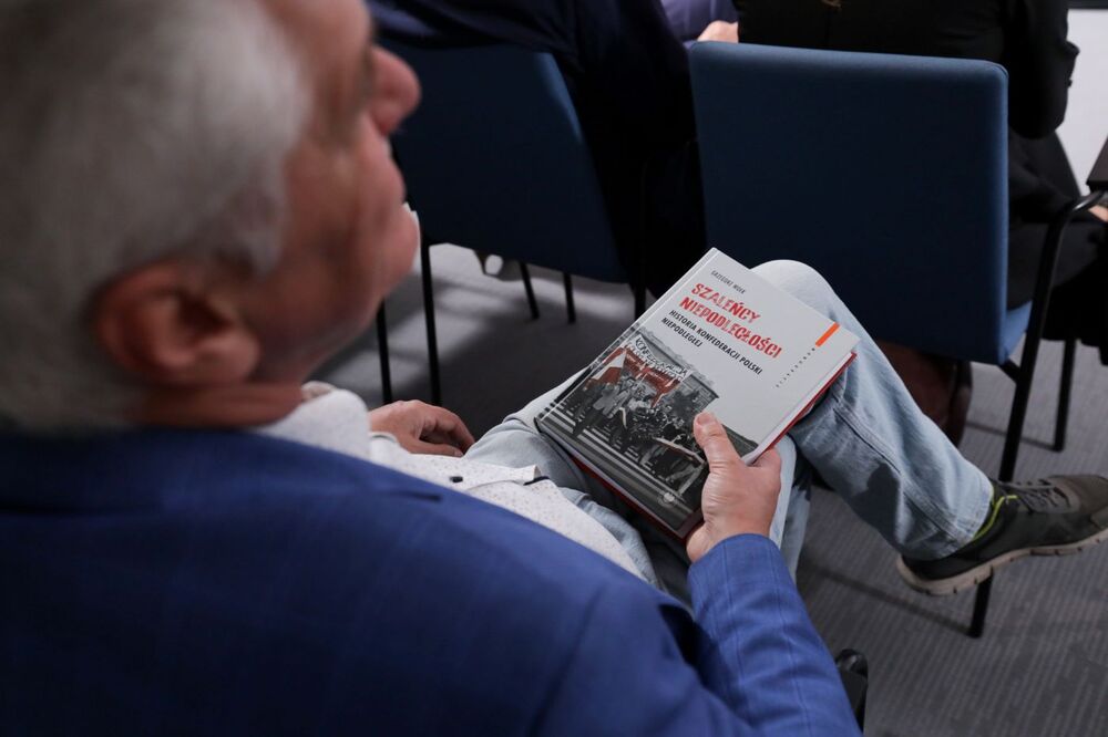 Dyskusja o książce „»Szaleńcy niepodległości«. Historia Konfederacji Polski Niepodległej” – Warszawa, 17 września 2024. Fot. Mikołaj Bujak (IPN)