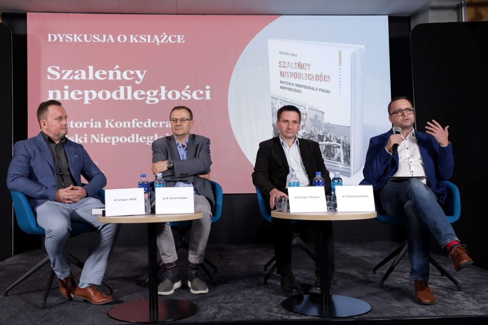 Dyskusja o książce „»Szaleńcy niepodległości«. Historia Konfederacji Polski Niepodległej” – Warszawa, 17 września 2024. Fot. Mikołaj Bujak (IPN)