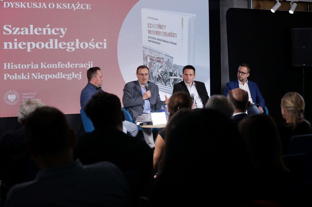 Dyskusja o książce „»Szaleńcy niepodległości«. Historia Konfederacji Polski Niepodległej” – Warszawa, 17 września 2024. Fot. Mikołaj Bujak (IPN)