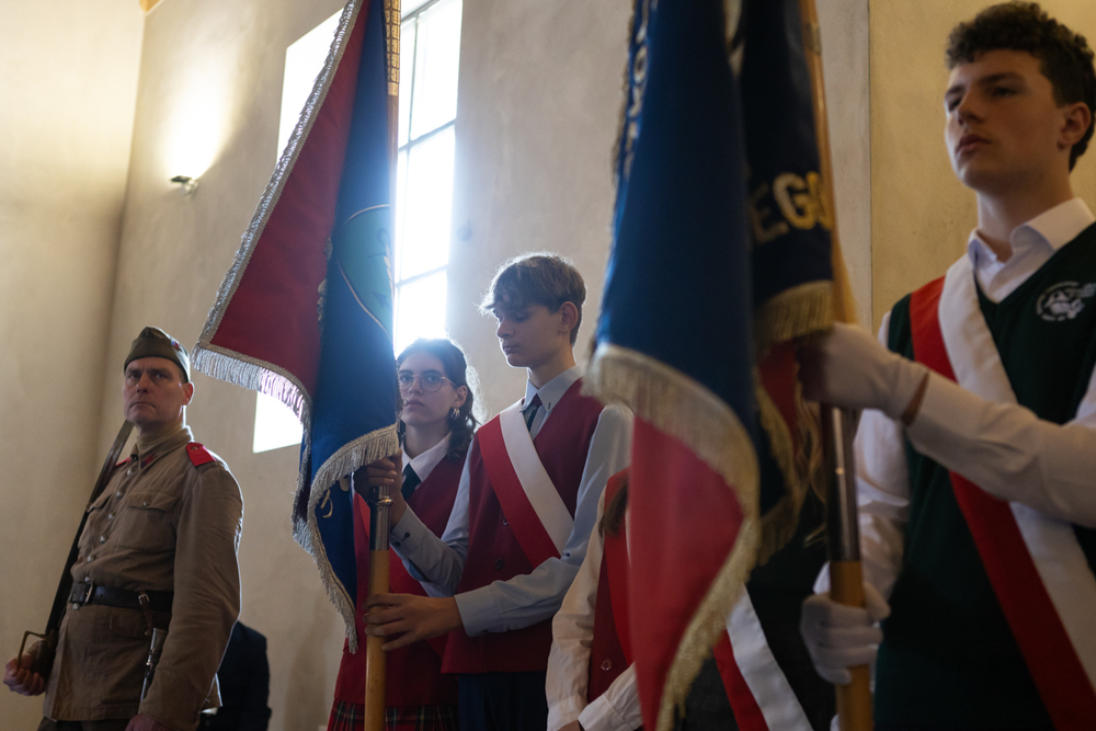 Uroczystości pogrzebowe szczątków śp. nieznanego Żołnierza Wojska Polskiego, poległego w obronie Kępy Oksywskiej – Kosakowo, 19 września 2024. Fot. Roman Jocher