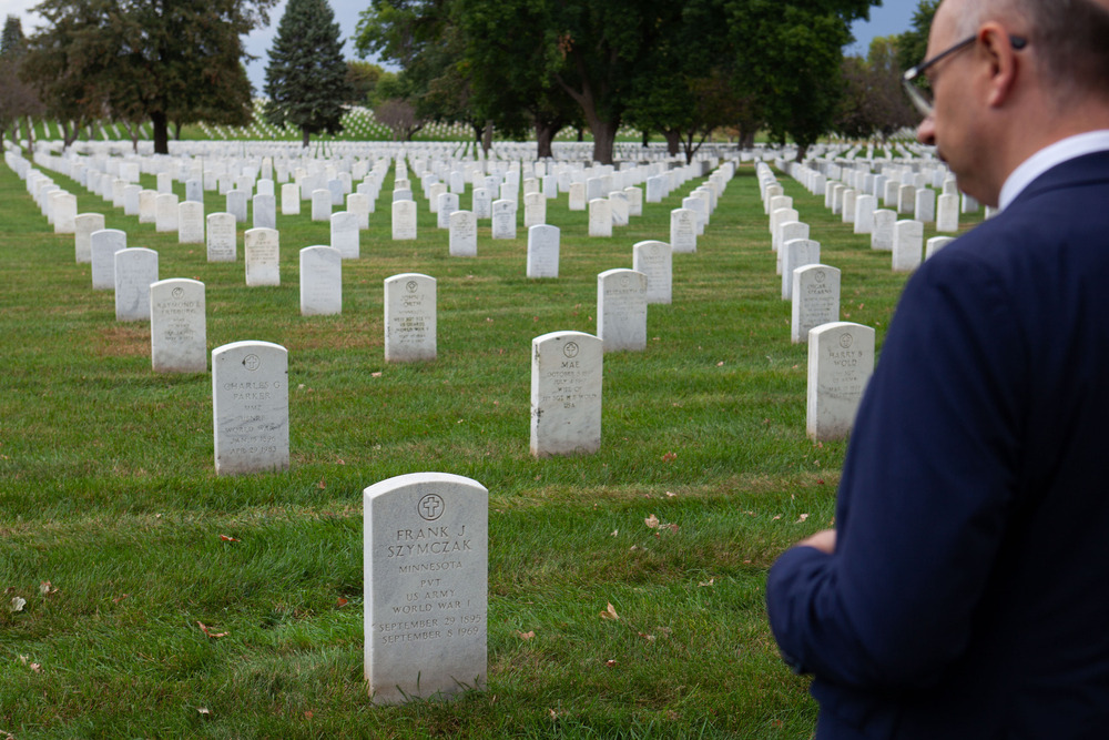 Uczciliśmy pamięć bohaterskich lotników samolotu Boeing B-17 – Minneapolis, 21 września 2024. Fot. Jakub Nadstawny (IPN)