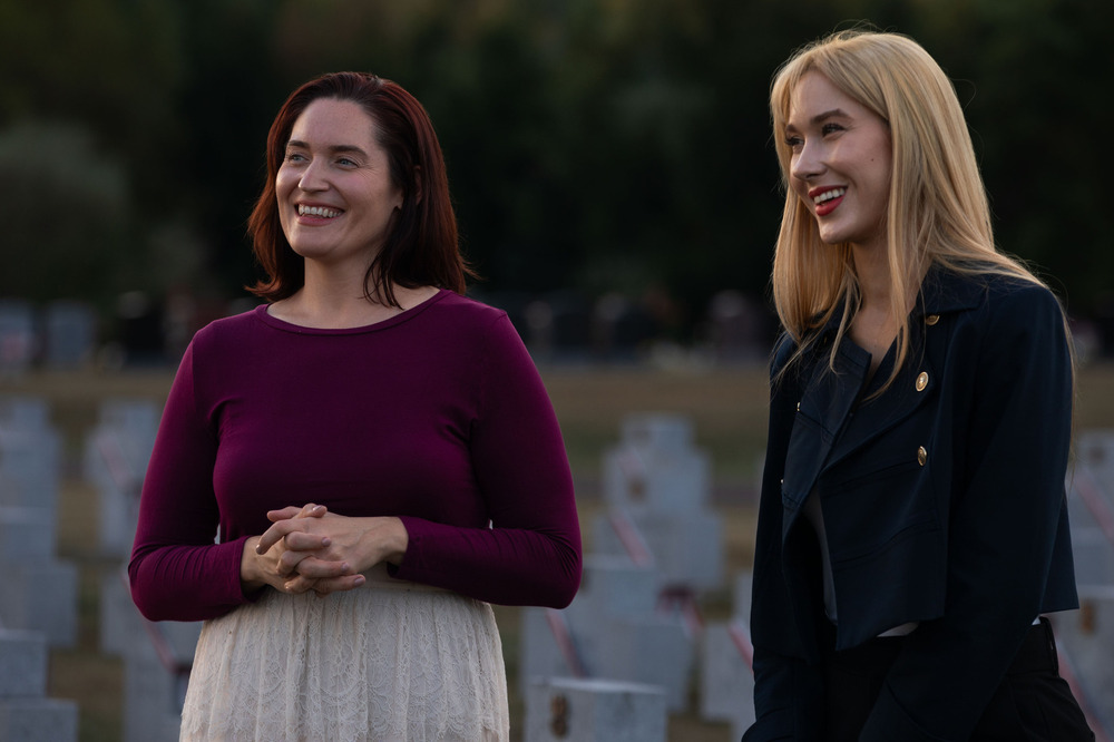 Forum Polonijne „Marsz do Solidarności”. Na zdj. Kathryn Kalucki i Ida Nowakowska – Doylestown (Stany Zjednoczone), 21 września 2024. Fot. Mikołaj Bujak (IPN)