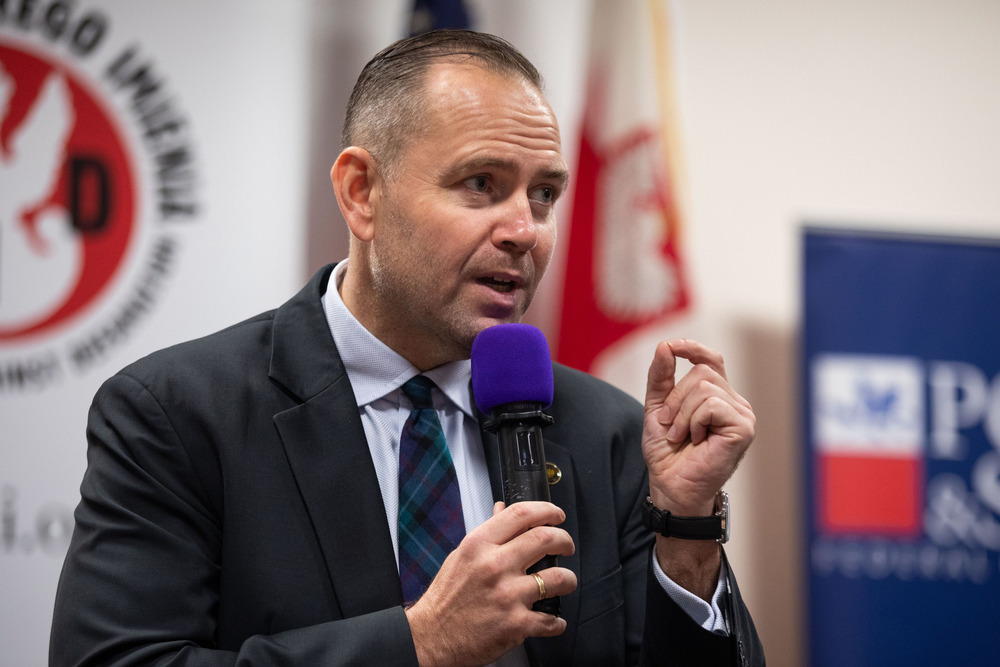 Forum Polonijne „Marsz do Solidarności”. Na zdj. prezes IPN dr Karol Nawrocki – Doylestown (Stany Zjednoczone), 21 września 2024. Fot. Mikołaj Bujak (IPN)