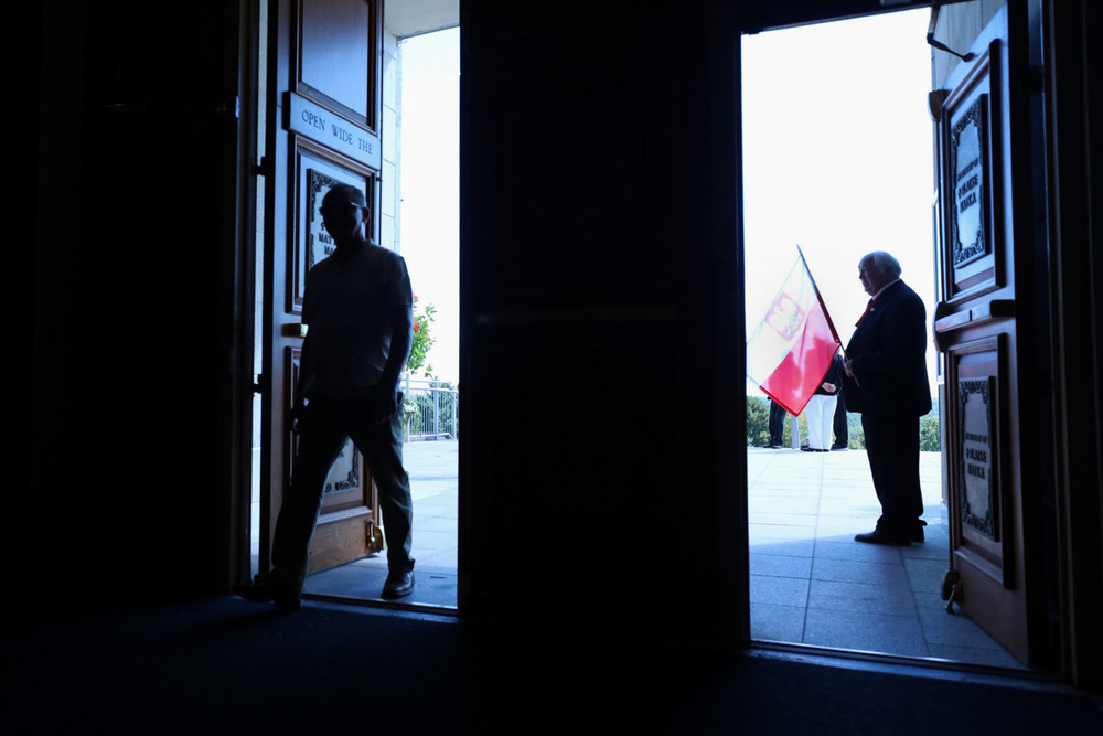 Poświęciliśmy pomnik Bohaterów „Walki o Niepodległość po 1944–45 roku i »Solidarności«” – Doylestown (Pensylwania, Stany Zjednoczone), 22 września 2024. Fot. Mikołaj Bujak (IPN)