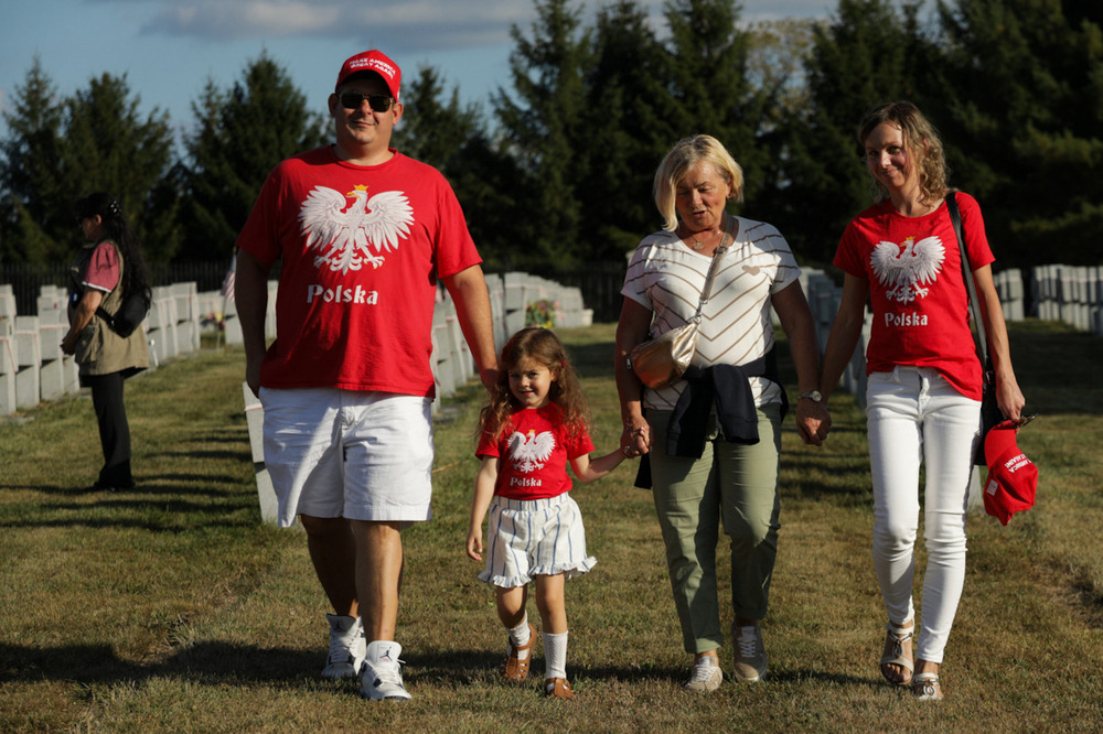 Poświęciliśmy pomnik Bohaterów „Walki o Niepodległość po 1944–45 roku i »Solidarności«” – Doylestown (Pensylwania, Stany Zjednoczone), 22 września 2024. Fot. Mikołaj Bujak (IPN)