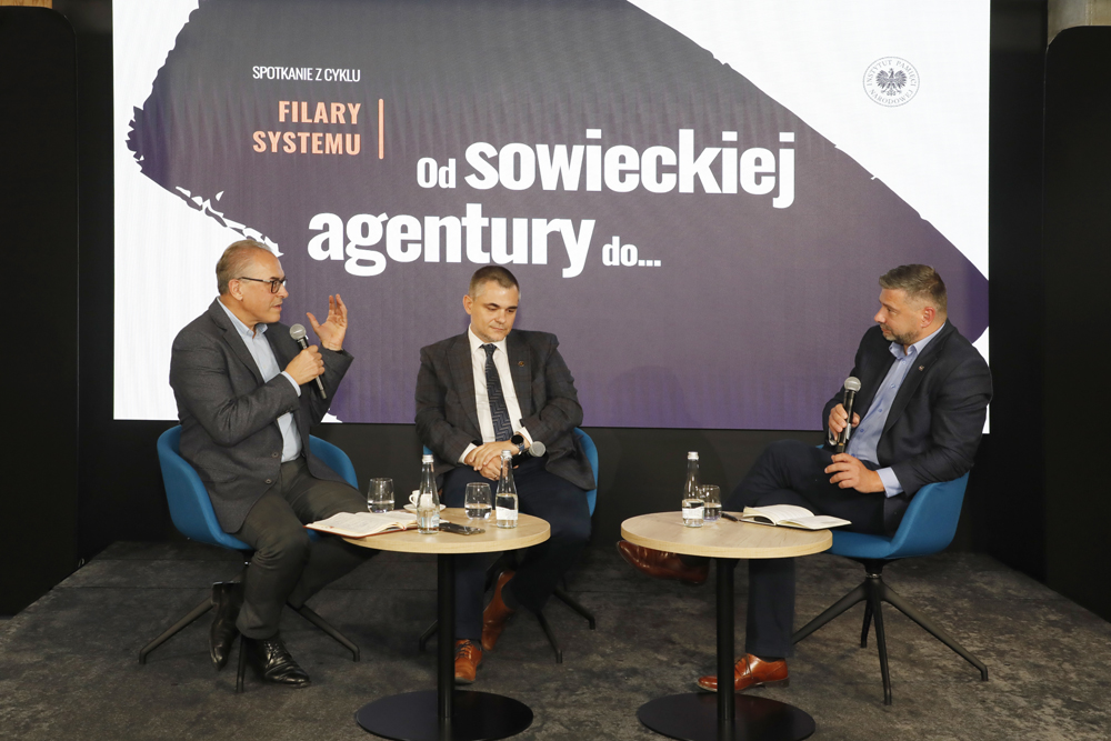 „Od sowieckiej agentury do …” spotkanie otwarte z cyklu „Filary systemu” – Warszawa, 24 września 2024. Fot. Piotr Życieński (IPN)