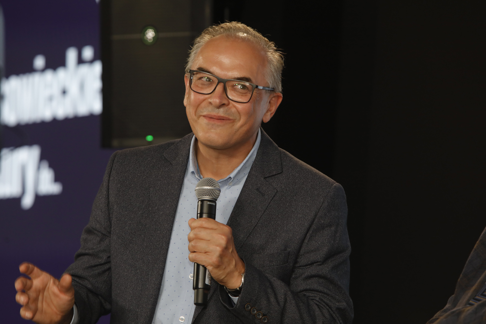 Od sowieckiej agentury do …” spotkanie otwarte z cyklu „Filary systemu”. Na zdj. dr Maciej Korkuć – Warszawa, 24 września 2024. Fot. Piotr Życieński (IPN)