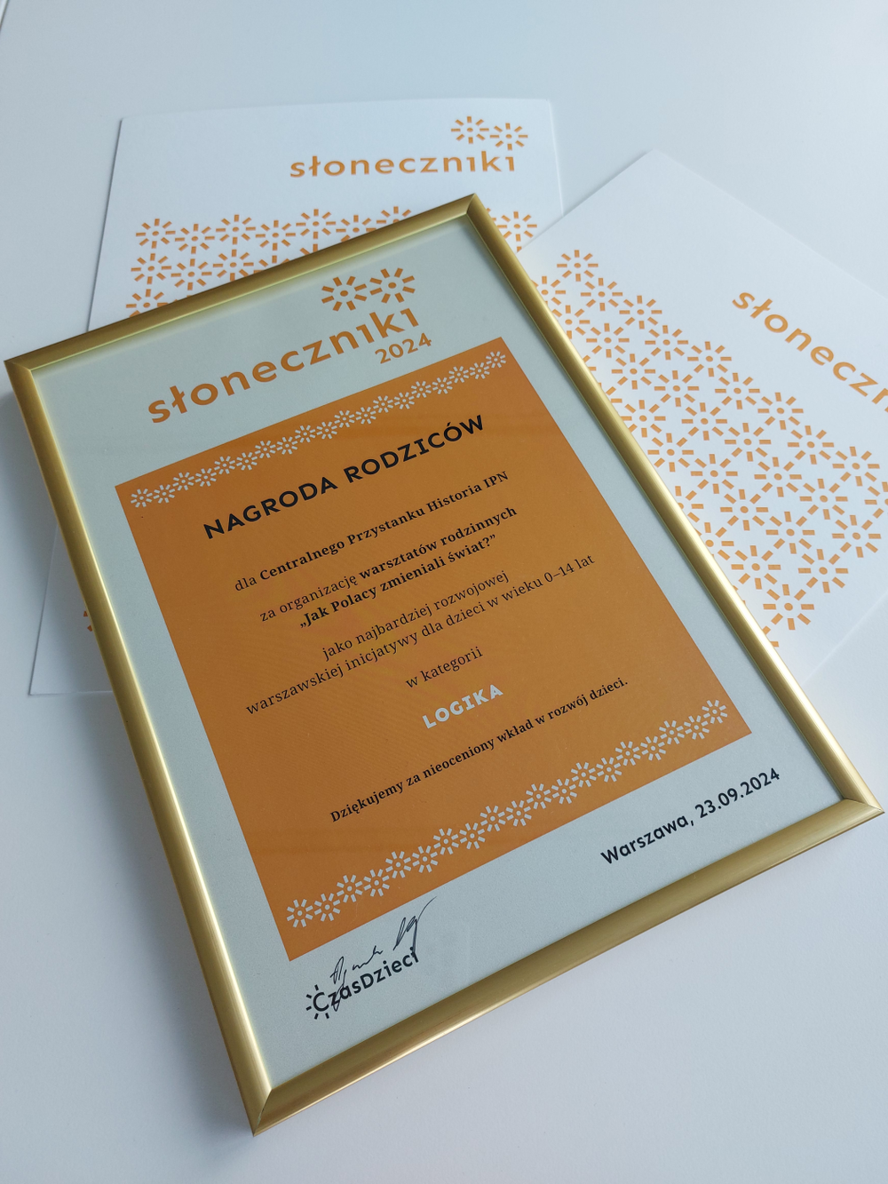 Centralny Przystanek Historia IPN wśród laureatów Słoneczniki 2024. Fot. Dominika Dąbrowa (IPN)