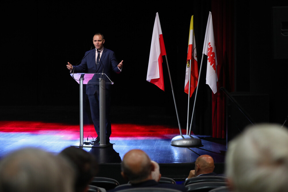 Delegacja Instytutu Pamięci Narodowej w Bolesławcu – 26 września 2024. Na zdj. prezes IPN dr Karol Nawrocki. Fot. Mikołaj Bujak (IPN)