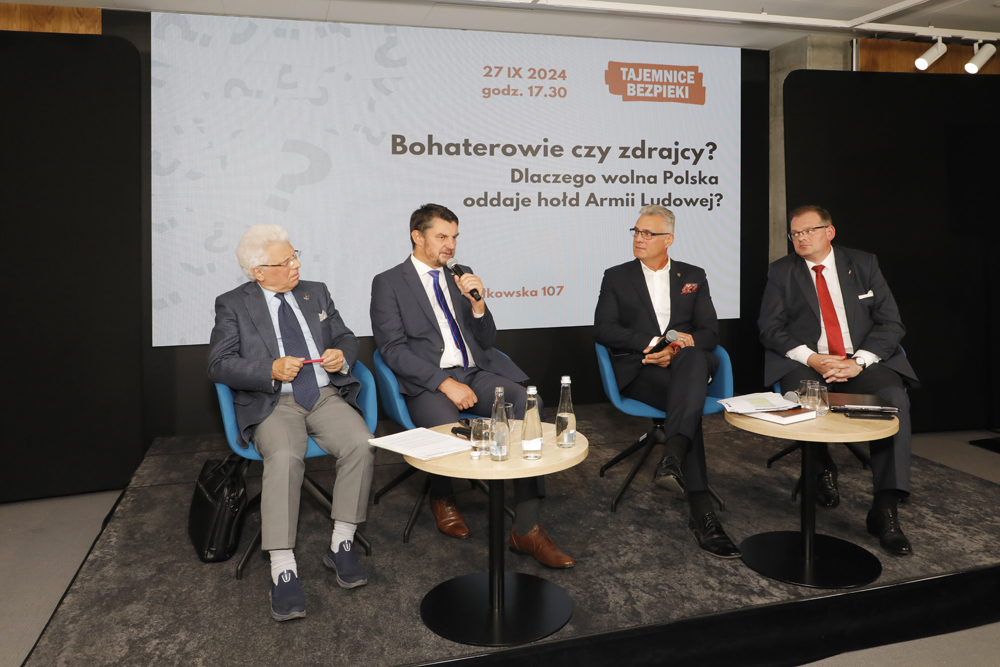 Spotkanie z cyklu „Tajemnice bezpieki¨ – Warszawa, 27 września 2024. Fot. Piotr Życieński (IPN)