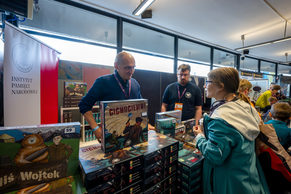 Instytut Pamięci Narodowej podczas Planszówek w Spodku – Katowice, 28–29 września 2024. Fot.: IPN K. Łojko