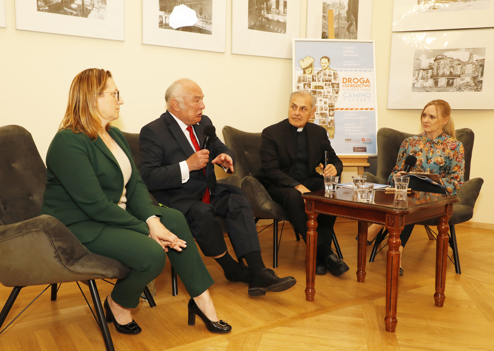 Spotkanie z braćmi – Bartłomiejem Moszoro i ks. Stefanem Moszoro-Dąbrowskim – Warszawa, 30 września 2024. Fot. Piotr Życieński (IPN)