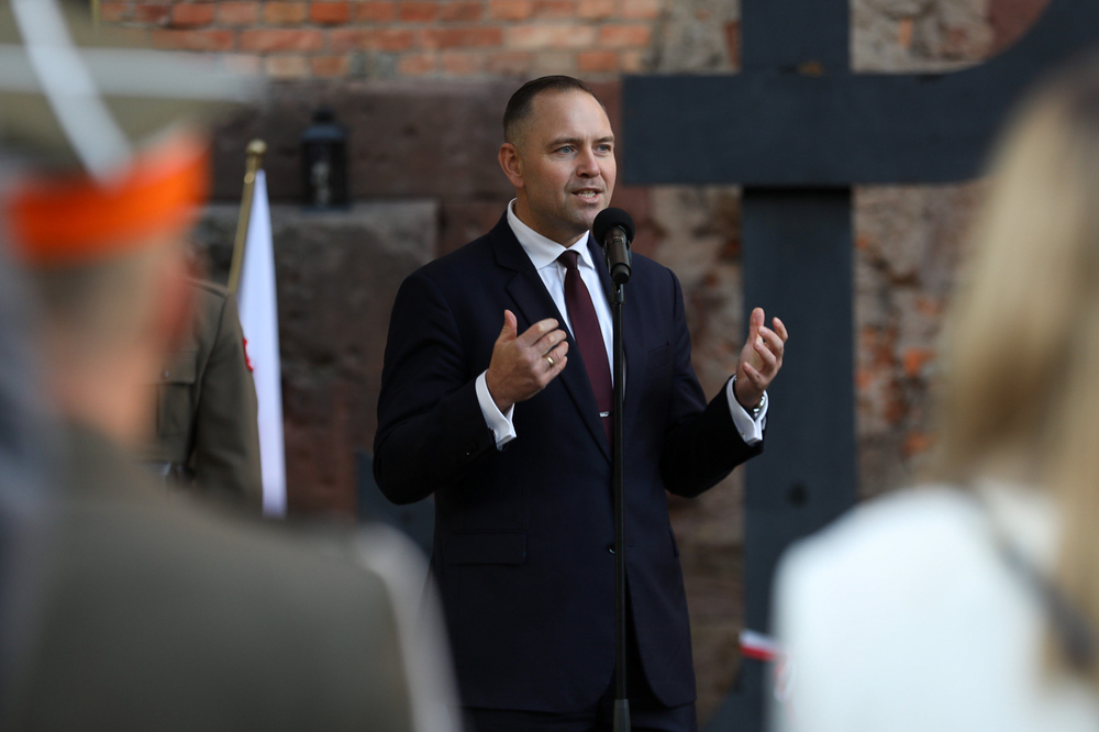 Obchody 80. rocznicy zakończenia walk powstańczych w Warszawie prowadzonych w ramach Akcji „Burza” – Warszawa, 1 października 2024. Na zdj. prezes IPN dr Karol Nawrocki. Fot. Mikołaj Bujak (IPN)