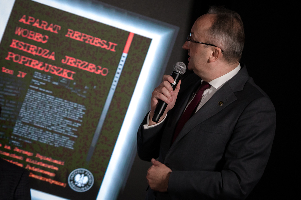 Dyskusja „Aparat represji wobec księdza Jerzego Popiełuszki” – Warszawa, 2 października 2024. Fot. Sławek Kasper (IPN)