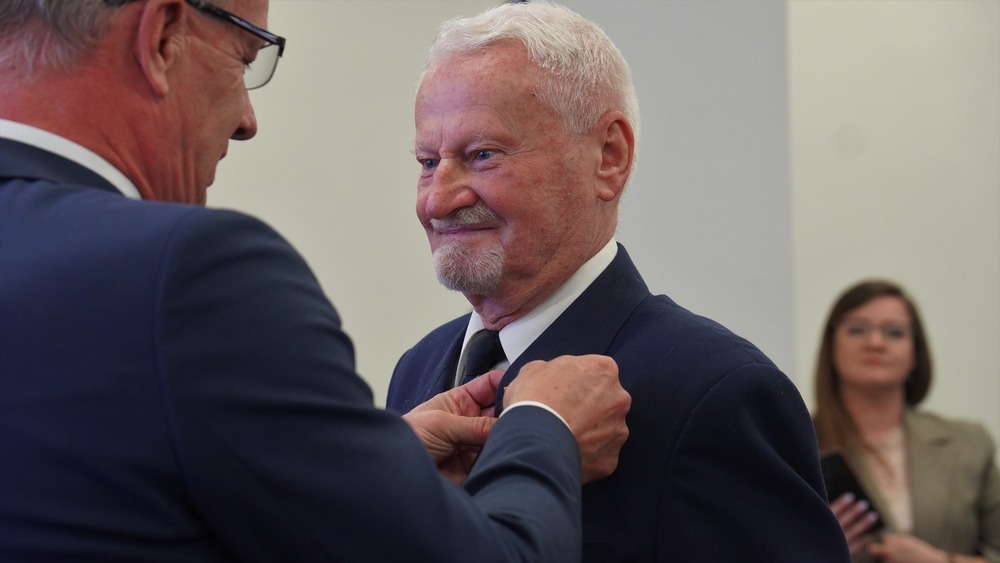 Uroczystość wręczenia Krzyży Wolności i Solidarności działaczom opozycji niepodległościowej z lat 1956–1989 – Lublin, 3 października 2024. Fot. Dominik Borek (IPN)