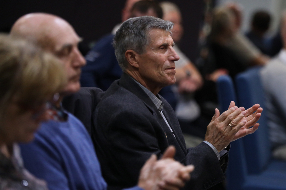 Dyskusja o książce dr. Tomasza Cerana „Zbrodnia pomorska 1939. Początek ludobójstwa niemieckiego w okupowanej Polsce” – Starogard Gdański, 3 października 2024. Fot. Mikołaj Bujak (IPN)