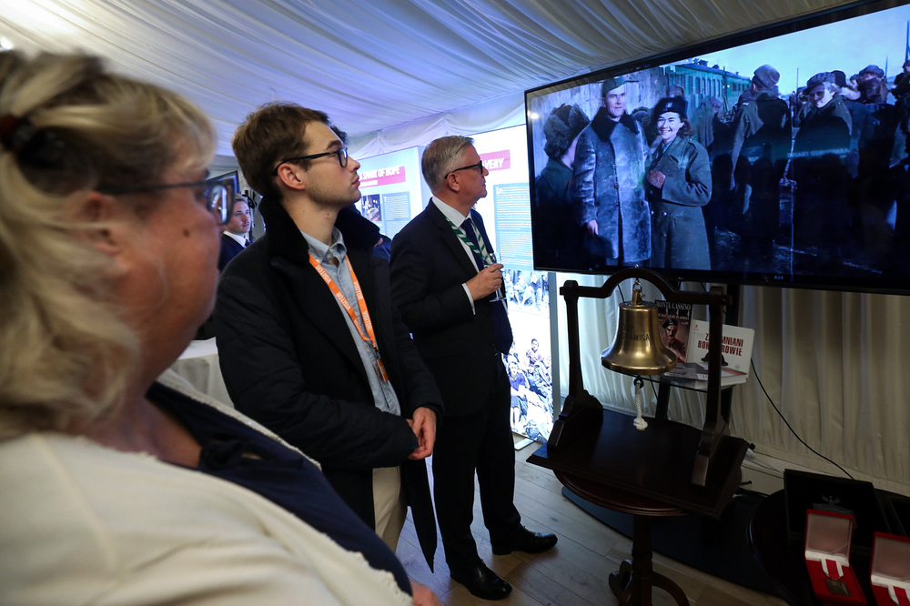 Prezentacja wystawy współorganizowana przez Instytut Pamięci Narodowej w Parlamencie Brytyjskim – 7 października 2024. Fot. Mikołaj Bujak (IPN)