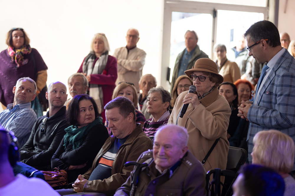 Debata „Zabić głos wolności” podczas 16. Międzynarodowego Festiwalu Filmowego Niepokorni Niezłomni Wyklęci – Gdynia, 6 października 2024. Fot. Roman Jocher