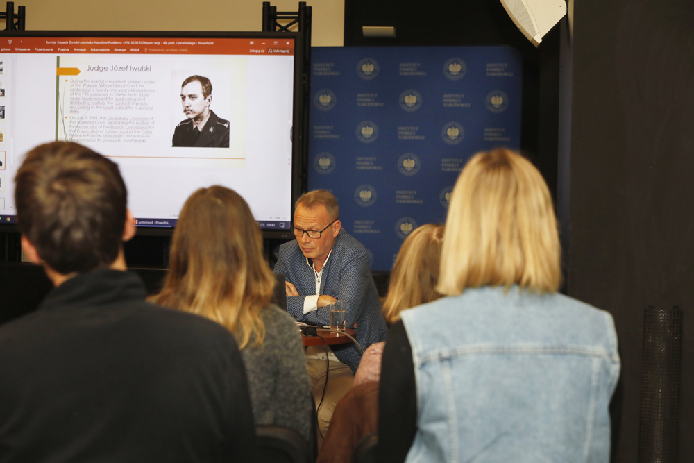 Wizyta studialna grupy niemieckich aplikantów w Instytucie Pamięci Narodowej – Warszawa, 10 października 2024. Fot. Piotr Życieński (IPN)