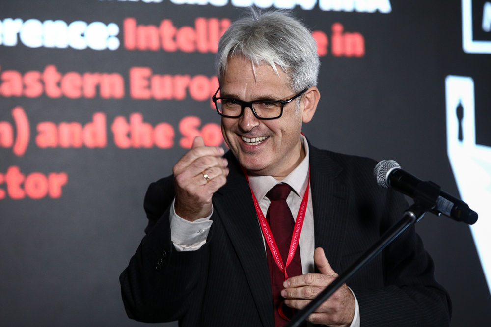 Międzynarodowa konferencja Need to Know XIII and the 2024 IIHA Annual Conference: Intelligence in Central and Eastern Europe (Intermarium) and the Soviet (Russian) Factor. Na zdj. Thomas Wegener Friis (University of Southern Denmark) – Warszawa, 14–16 października 2024. Fot. Sławek Kasper (IPN)