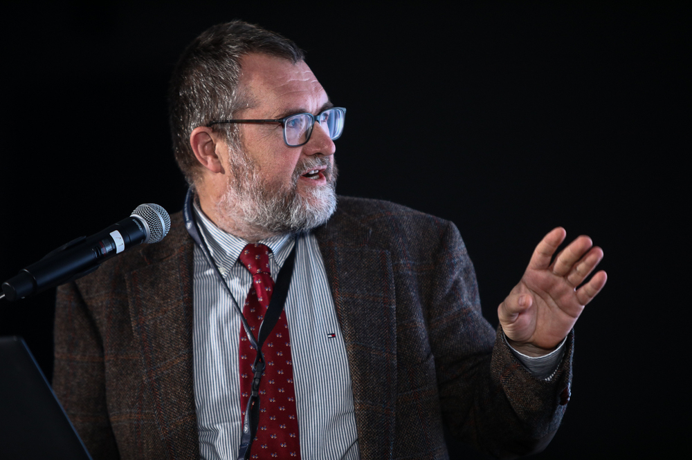 Międzynarodowa konferencja Need to Know XIII and the 2024 IIHA Annual Conference: Intelligence in Central and Eastern Europe (Intermarium) and the Soviet (Russian) Factor. Na zdj. dr hab. Władysław Bułhak (Biuro Badań Historycznych IPN) – Warszawa, 14–16 października 2024. Fot. Sławek Kasper (IPN)