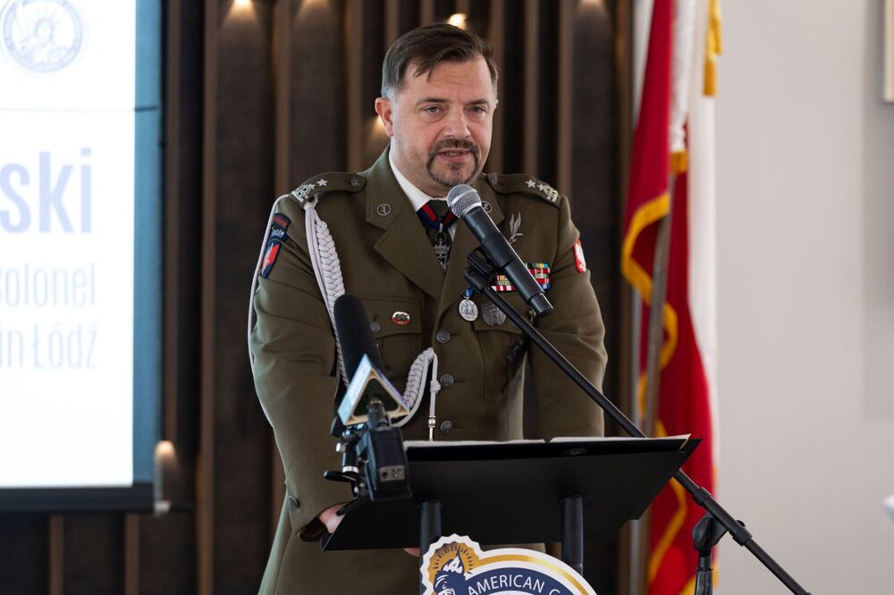 80. rocznica powstania Kongresu Polonii Amerykańskiej – Chicago, 13 października 2024. Na zdj. dyrektor Oddziału IPN w Łodzi Karol Piskorski. Fot. Mikołaj Bujak (IPN)