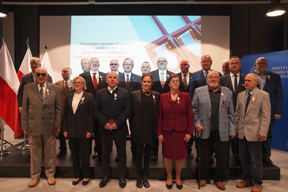 Uroczystość wręczenia odznaczeń państwowych działaczom opozycji antykomunistycznej z lat 1956–1989 – Szczecin, 16 października 2024. Fot. Marcin Górka (IPN)