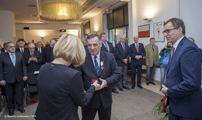 Uroczystość wręczenia odznaczeń państwowych – Warszawa, 13 grudnia 2017. Fot. Marcin Jurkiewicz (IPN)