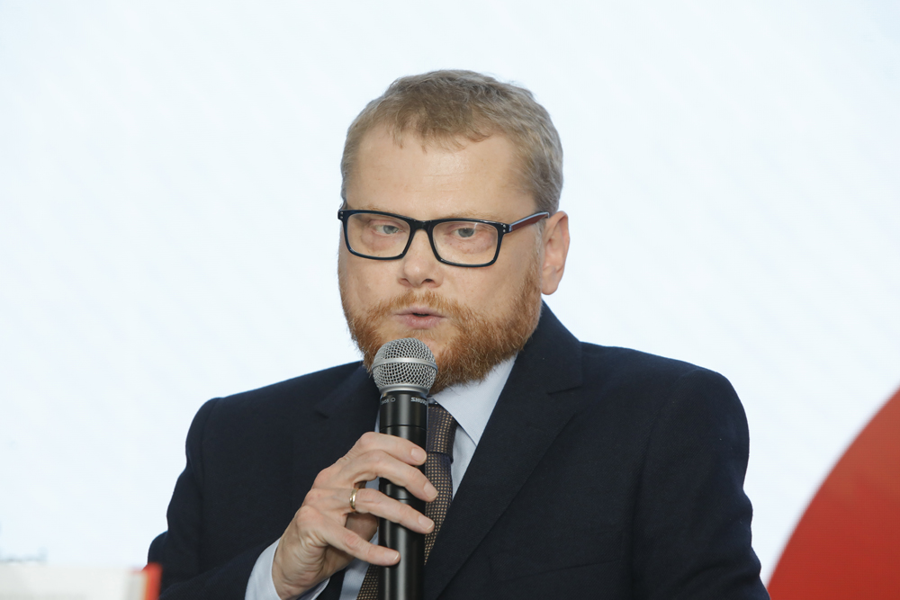 Promocja albumu „Ksiądz Jerzy Popiełuszko. Historia życia” – Warszawa, 17 października 2024. Na zdj. Jakub Gołębiewski – autor albumu. Fot. Piotr Życieński (IPN)