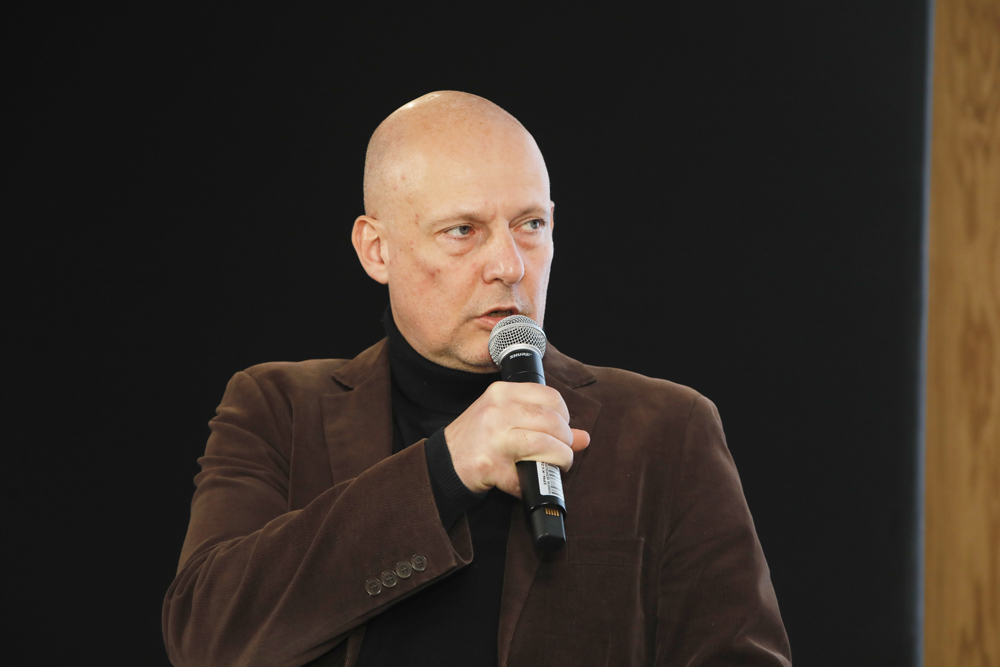 Promocja albumu „Ksiądz Jerzy Popiełuszko. Historia życia” – Warszawa, 17 października 2024. Na zdj. Paweł Kęska – dziennikarz, teolog, historyk sztuki. Fot. Piotr Życieński (IPN)