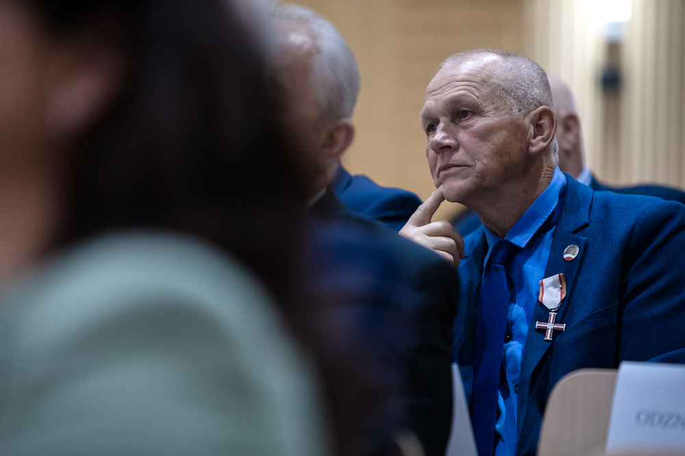 Uroczystość wręczenia Krzyży Wolności i Solidarności – Kielce, 18 października 2024. Fot. Sławek Kasper (IPN)