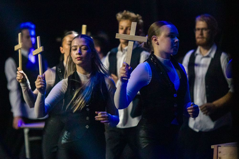 Widowisko muzyczne „Nauka o miłości, odwadze i Krzyżu” – Lublin, 22 października 2024. Fot. Sławek Kasper (IPN)