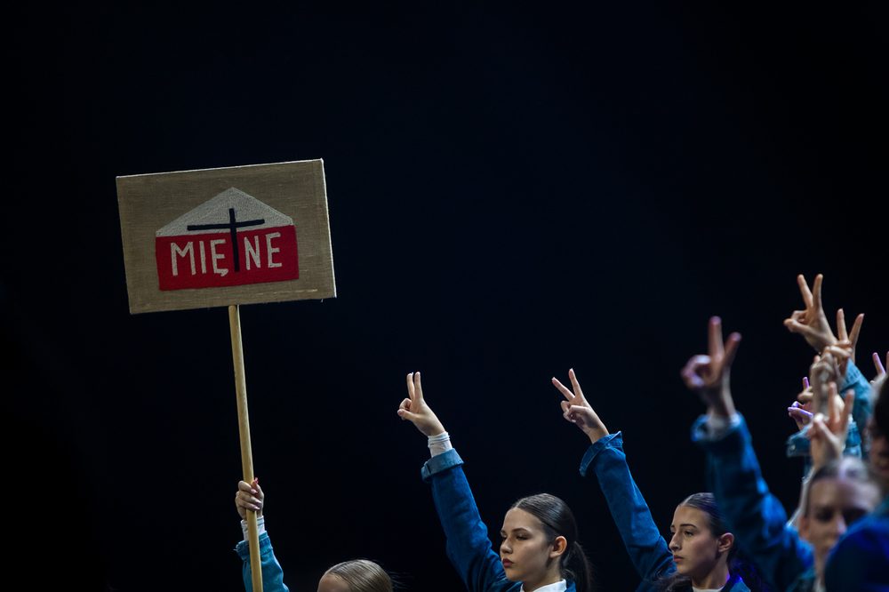 Widowisko muzyczne „Nauka o miłości, odwadze i Krzyżu” – Lublin, 22 października 2024. Fot. Sławek Kasper (IPN)