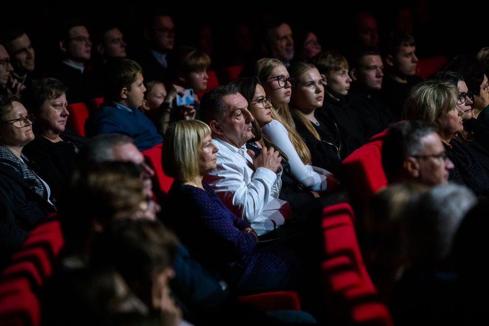 Widowisko muzyczne „Nauka o miłości, odwadze i Krzyżu” – Lublin, 22 października 2024. Fot. Sławek Kasper (IPN)