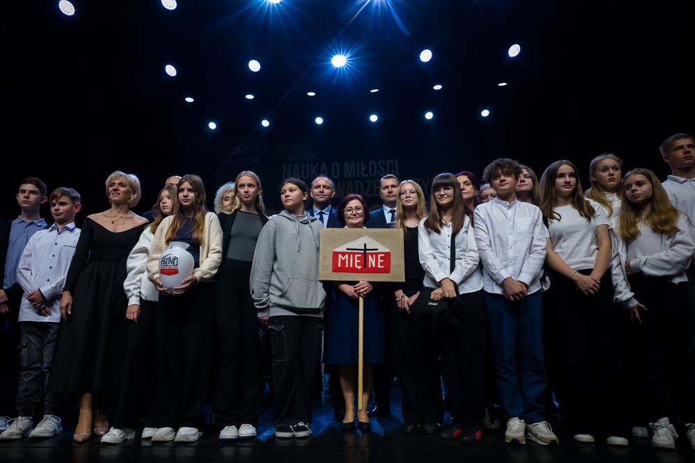 Widowisko muzyczne „Nauka o miłości, odwadze i Krzyżu” – Lublin, 22 października 2024. Fot. Sławek Kasper (IPN)