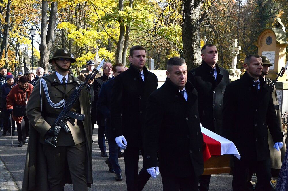 Uroczystości pogrzebowe Tadeusza Kościółka, ofiary terroru komunistycznego – Kraków, 25 października 2024. Fot. Janusz Ślęzak (IPN)