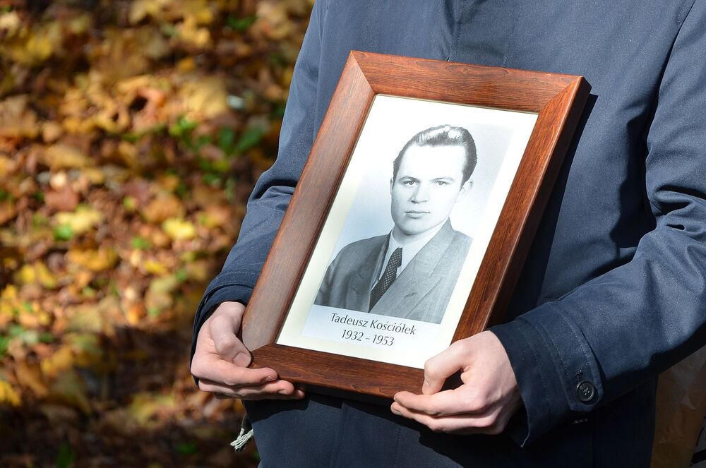 Uroczystości pogrzebowe Tadeusza Kościółka, ofiary terroru komunistycznego – Kraków, 25 października 2024. Fot. Janusz Ślęzak (IPN)