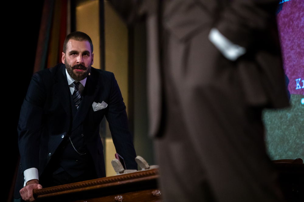 Spektakl „Trzy razy ON. Rzecz o Wincentym Witosie” – Tarnów, 26 października 2024. Fot. Sławek Kasper (IPN)