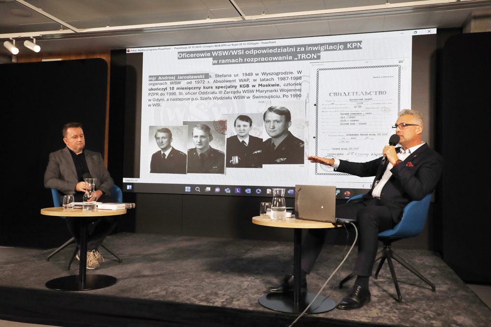 Spotkanie z cyklu „Tajemnice bezpieki” – Warszawa, 28 października 2024. Fot. Piotr Życieński (IPN)