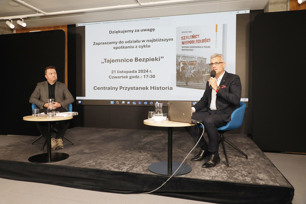 Spotkanie z cyklu „Tajemnice bezpieki” – Warszawa, 28 października 2024. Fot. Piotr Życieński (IPN)
