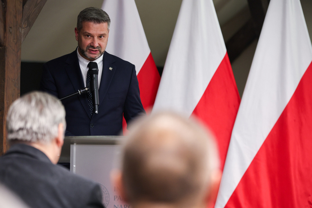 Gala XIII edycji nagrody Świadek Historii. Na zdj. dyrektor krakowskiego oddziału IPN dr hab. Filip Musiał – Kraków, 29 października 2024. Fot. Mikołaj Bujak (IPN)