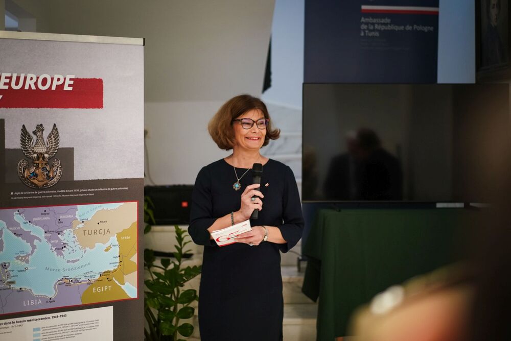 Delegacja Instytutu Pamięci Narodowej w Tunezji – 28–29 października 2024. Na zdj. Ambasador Nadzwyczajny i Pełnomocny Rzeczypospolitej Polskiej w Tunezji Justyna Porazińska. Fot. Mateusz Niegowski (IPN)