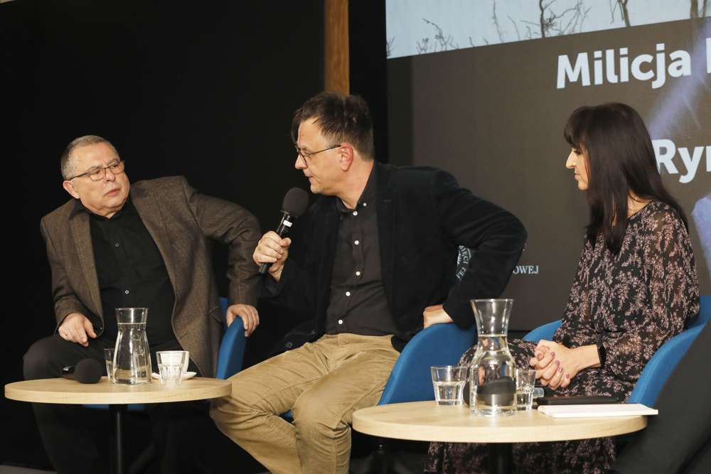 Spotkanie „Milicja kontra pisarze. Teczka Rymkiewicza” – Warszawa, 29 października 2024. Fot. Piotr Życieński (IPN)