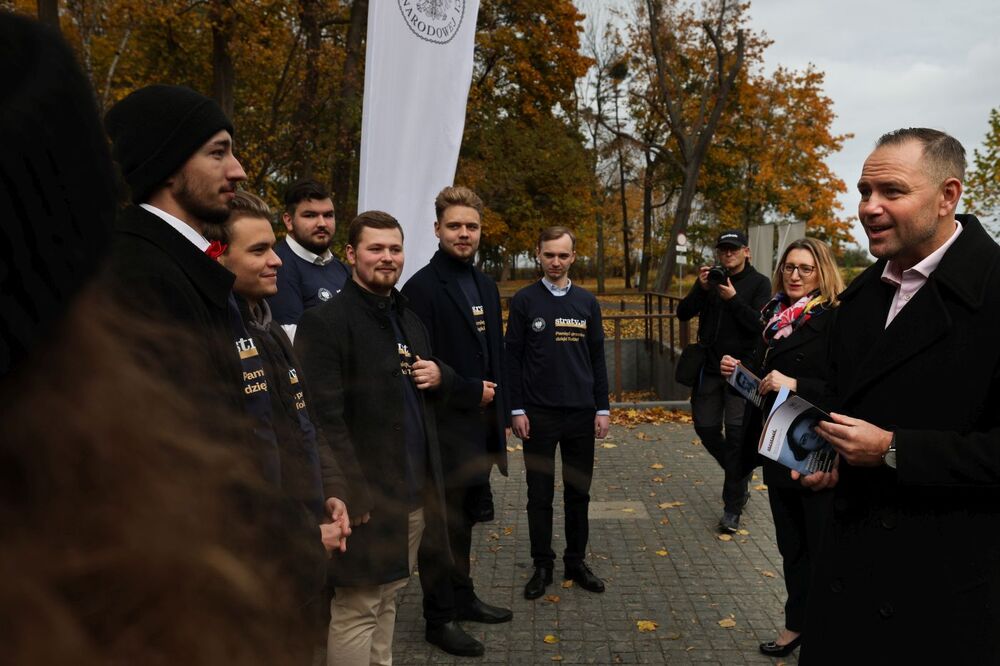 Konferencja prasowa na temat projektu IPN „Straty osobowe i ofiary represji pod okupacją niemiecką w latach 1939–1945” – Gdańsk, 31 października 2024. Fot. Mikołaj Bujak (IPN)