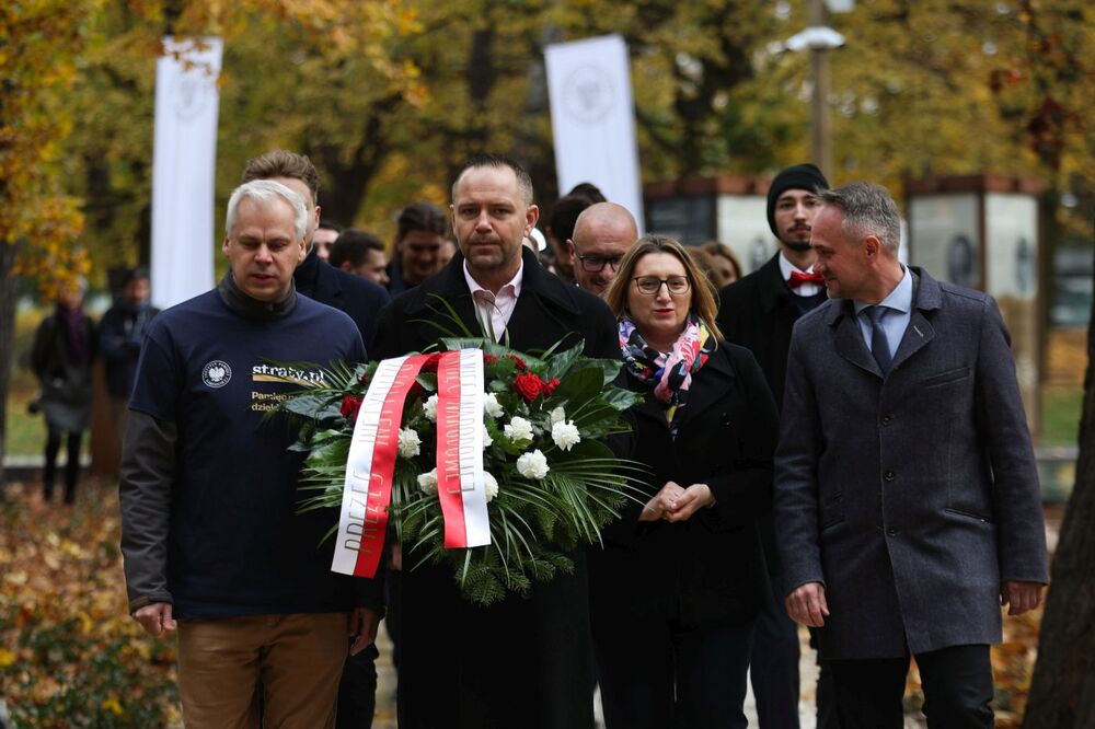 Konferencja prasowa na temat projektu IPN „Straty osobowe i ofiary represji pod okupacją niemiecką w latach 1939–1945” – Gdańsk, 31 października 2024. Fot. Mikołaj Bujak (IPN)