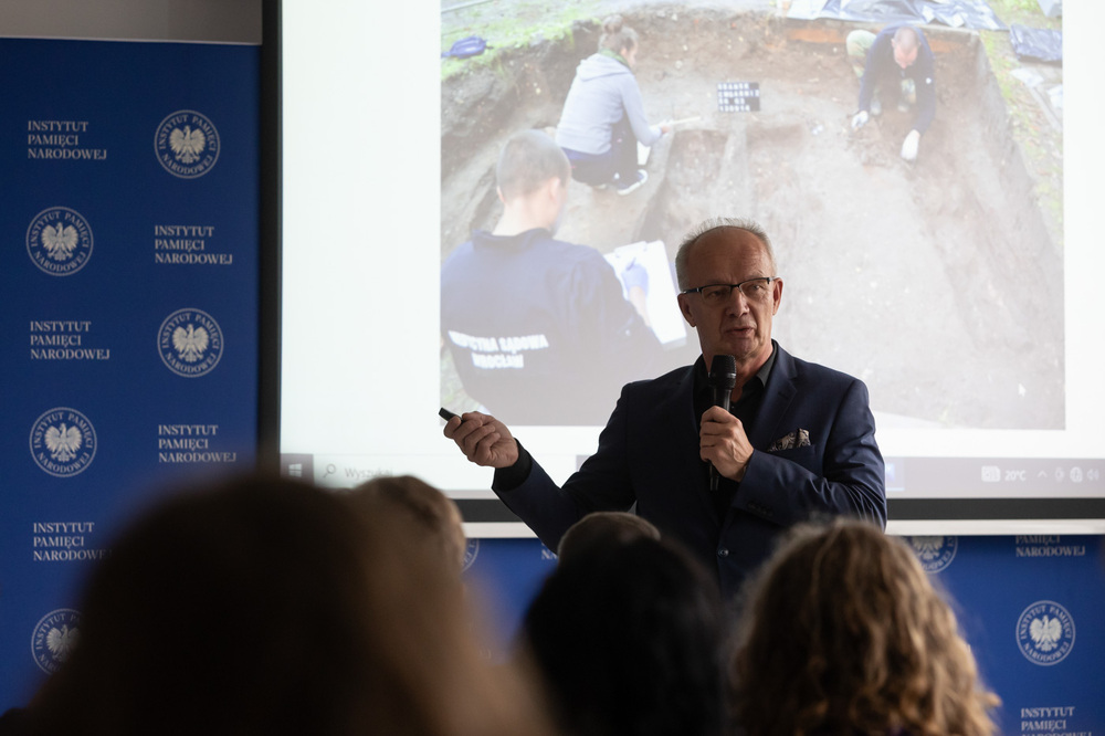 Inauguracja projektu „Łączka i inne miejsca poszukiwań” w Gdańsku – 30 października 2024. Fot. Roman Jocher