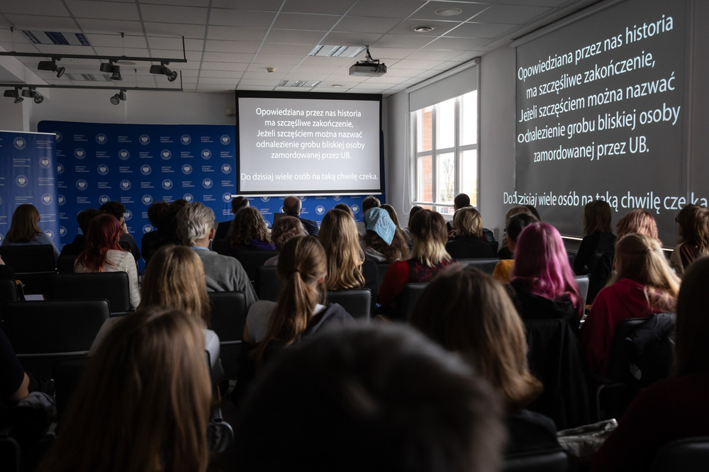 Inauguracja projektu „Łączka i inne miejsca poszukiwań” w Gdańsku – 30 października 2024. Fot. Roman Jocher